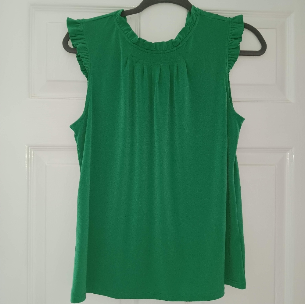 Green sleeveless top